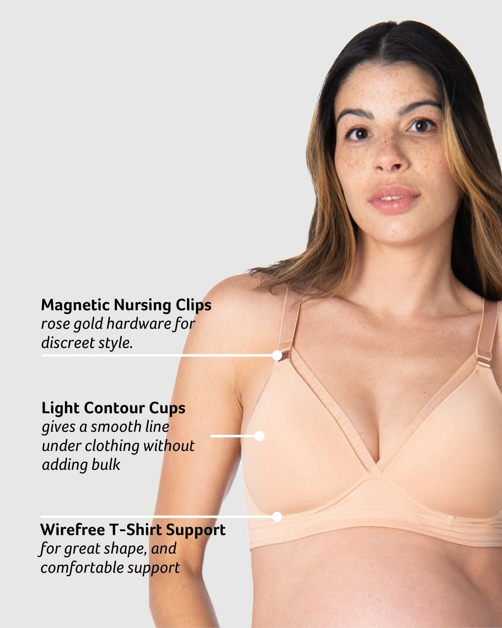 Ambition T-Shirt Nursing Bra - Maple - Image 7