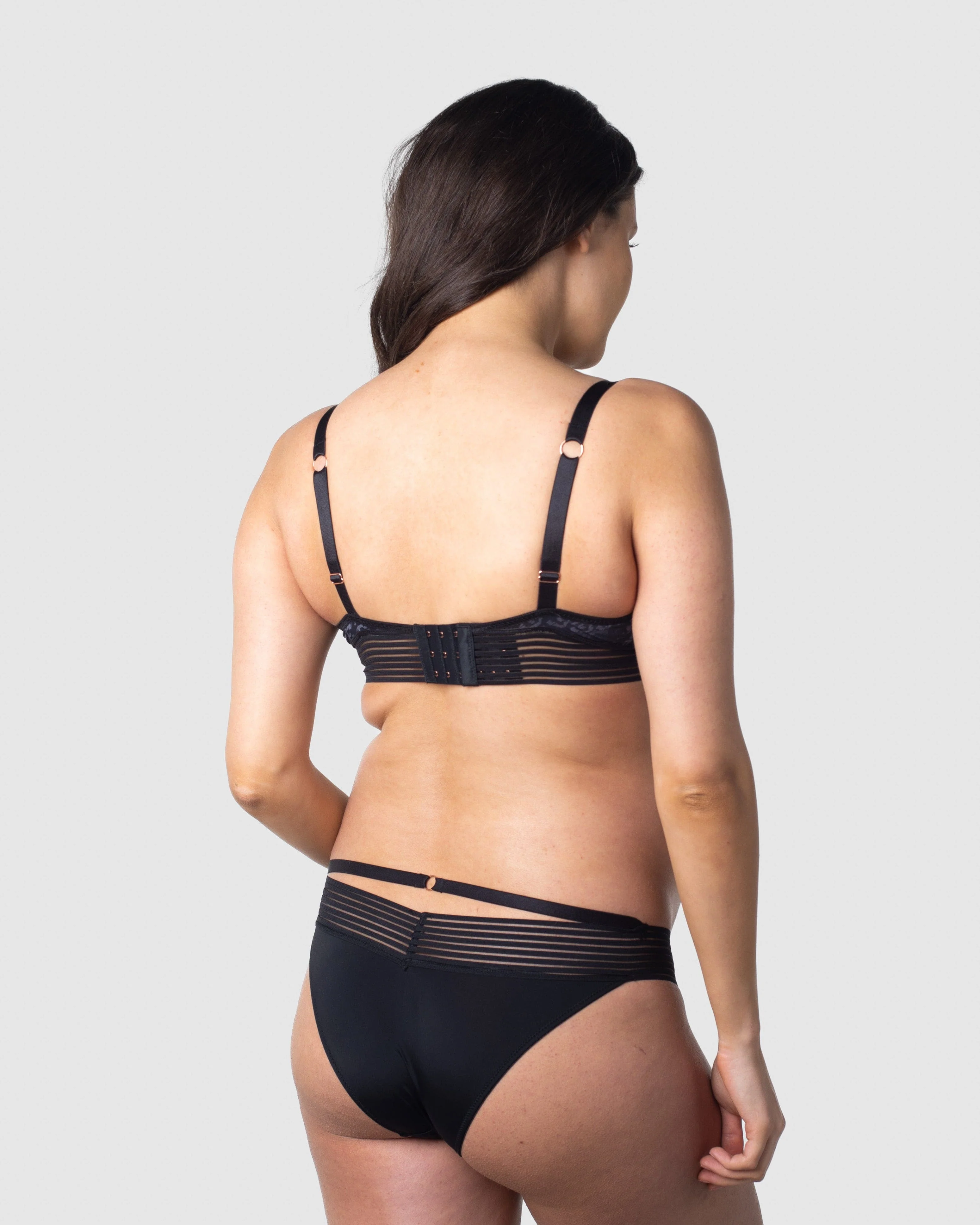 Ambition T-Shirt Nursing Bra - Onyx - Image 4