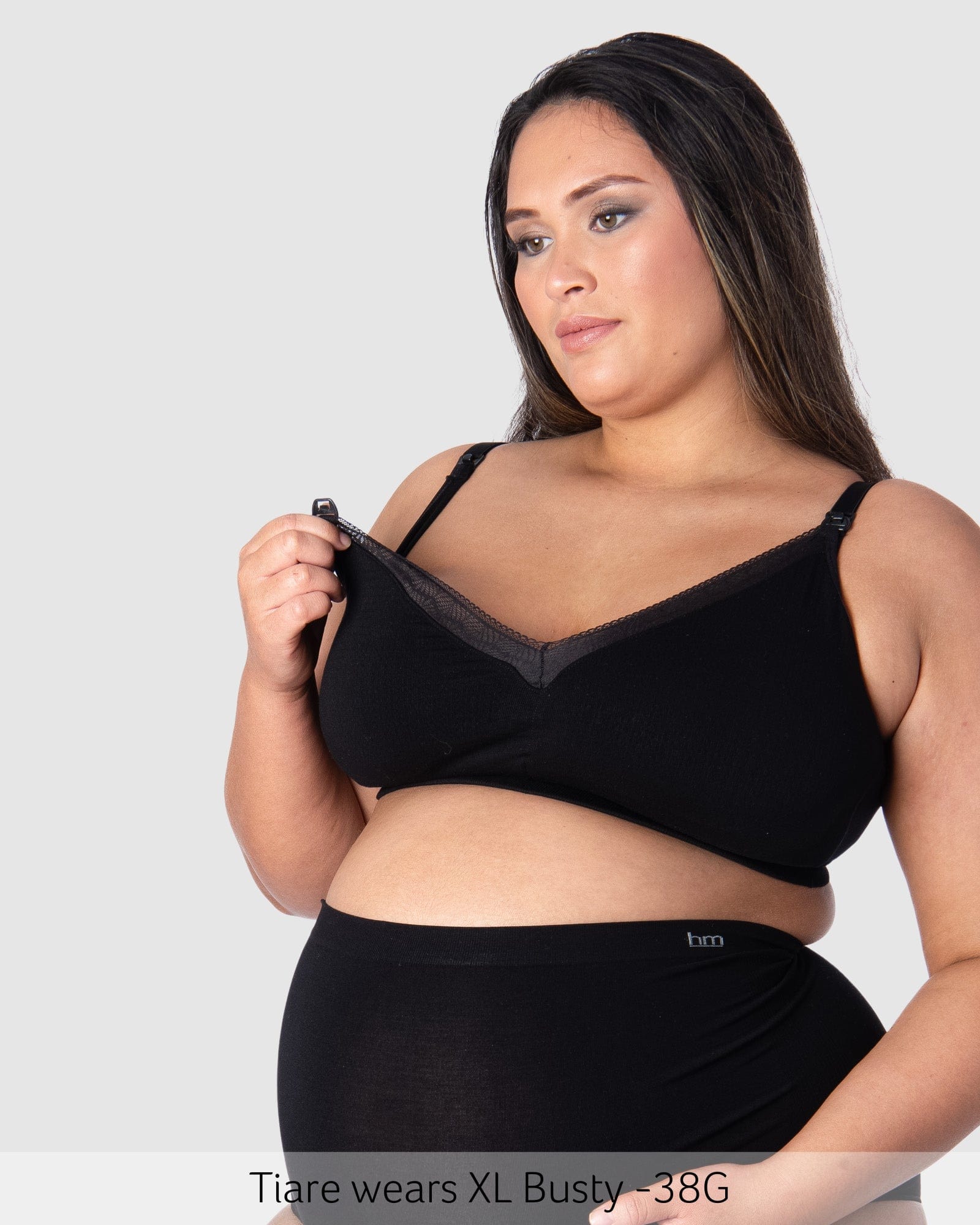 Caress FlexFit Nursing Bra - Black Busty - Image 4