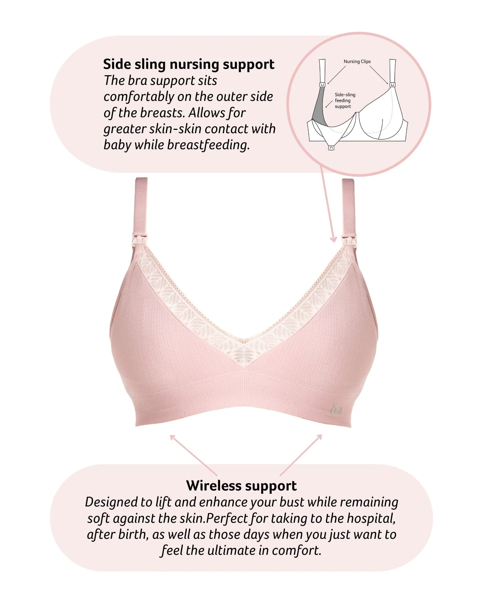 Caress FlexFit Nursing Bra - Lotus Busty - Image 4