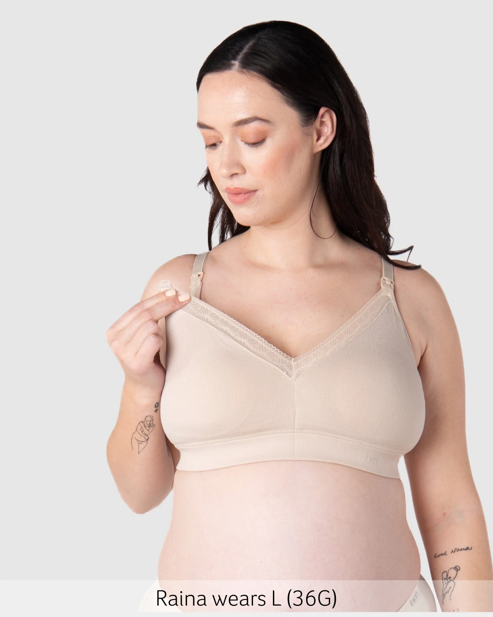 Caress FlexFit Nursing Bra - Oat Busty - Image 3