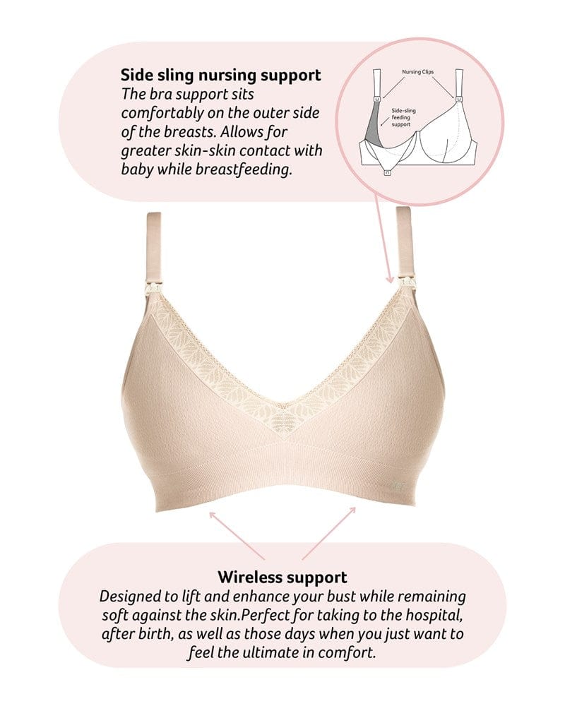 Caress FlexFit Nursing Bra - Oat Busty - Image 4