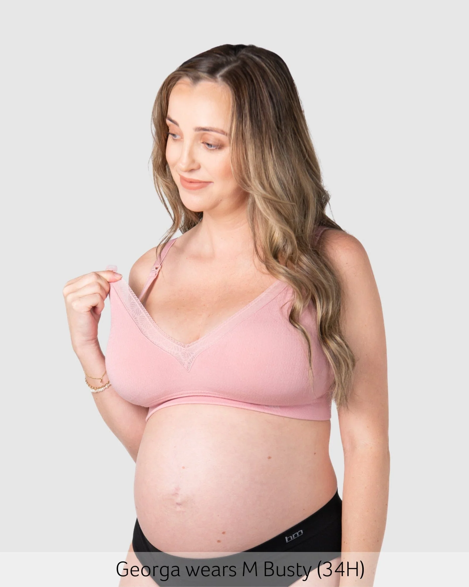 Caress FlexFit Nursing Bra - Petal Pink Busty - Image 4