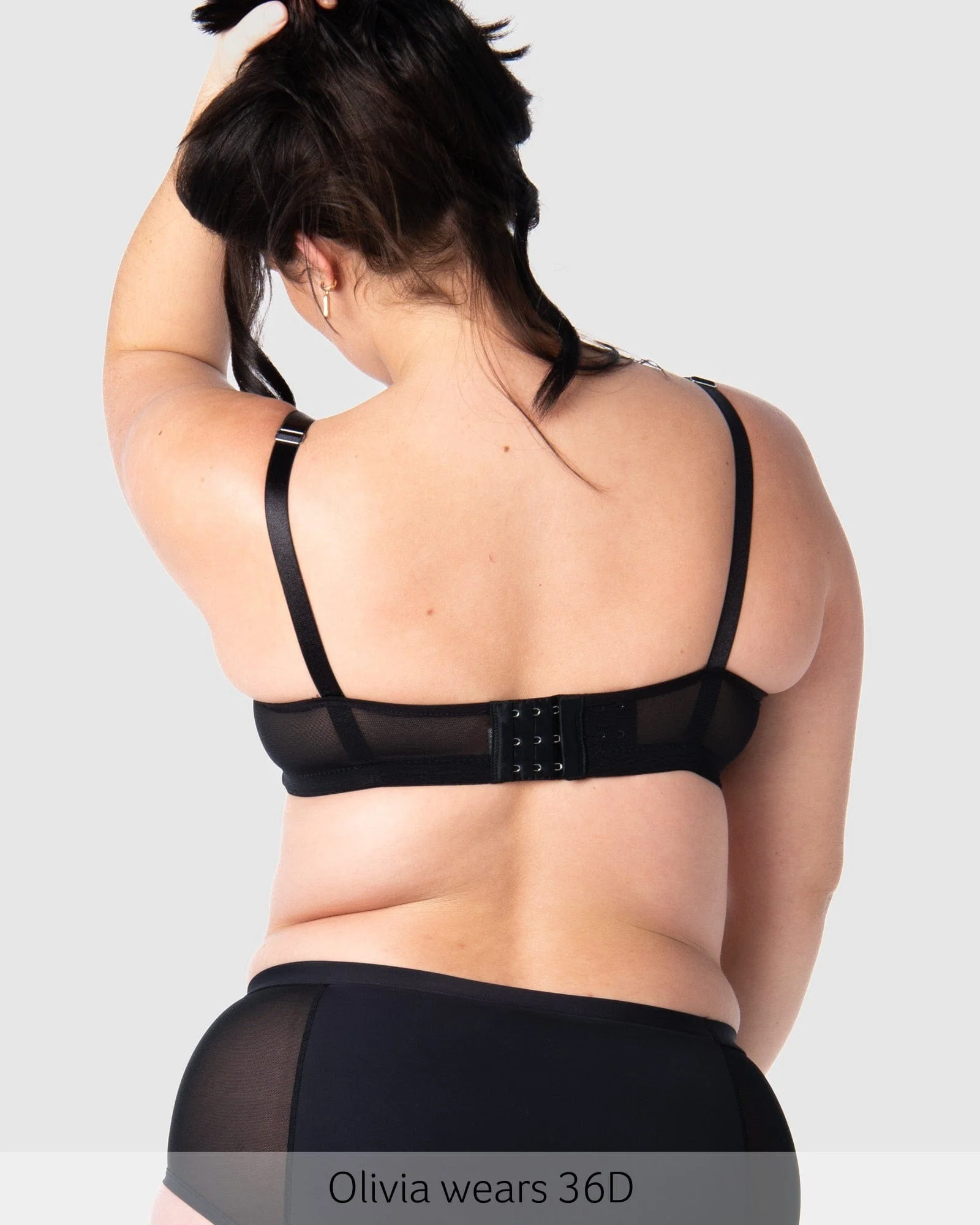 Enlighten Balconette Nursing Bra - Black - Image 7