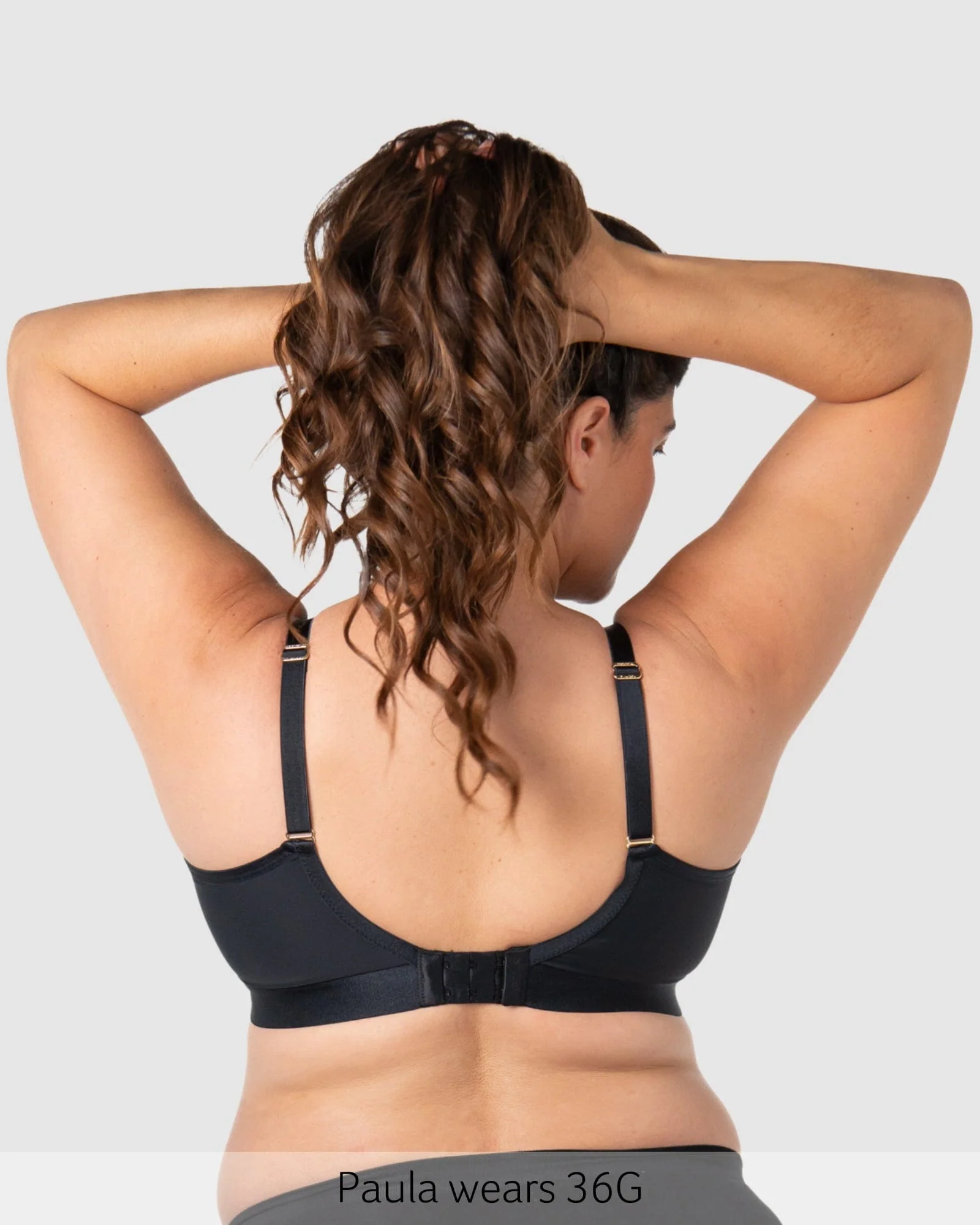 Flawless Full Cup Plunge Nursing Bra - Black - Image 7