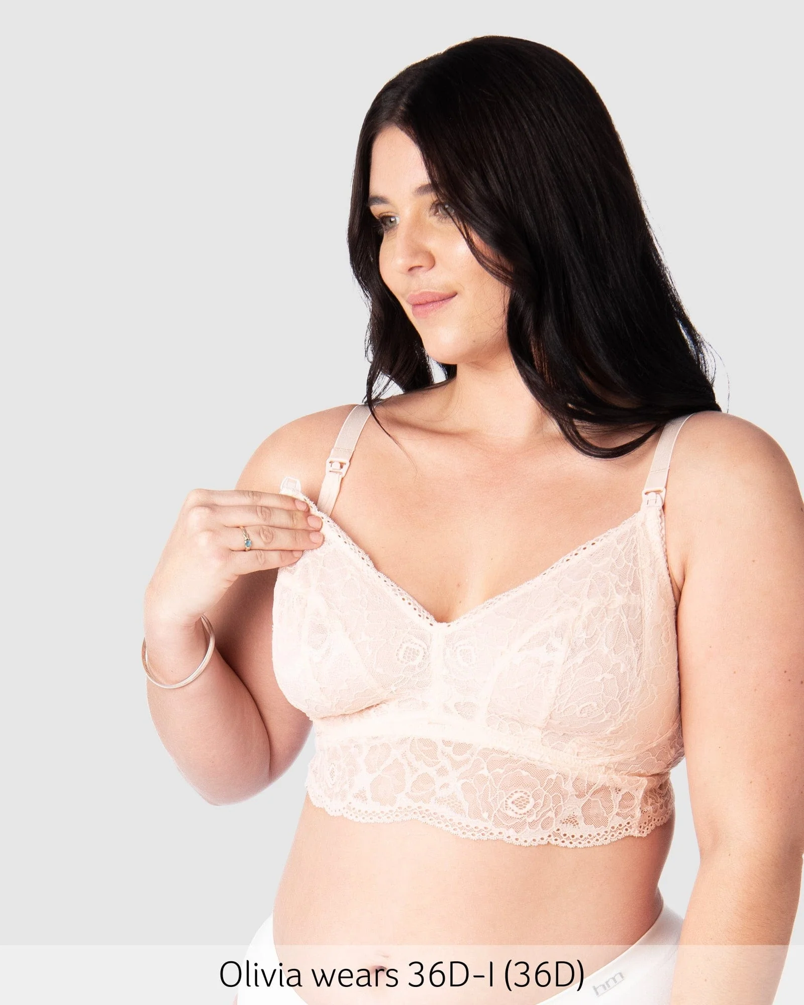 Heroine Multifit Nursing Bralette - Shell - Image 4