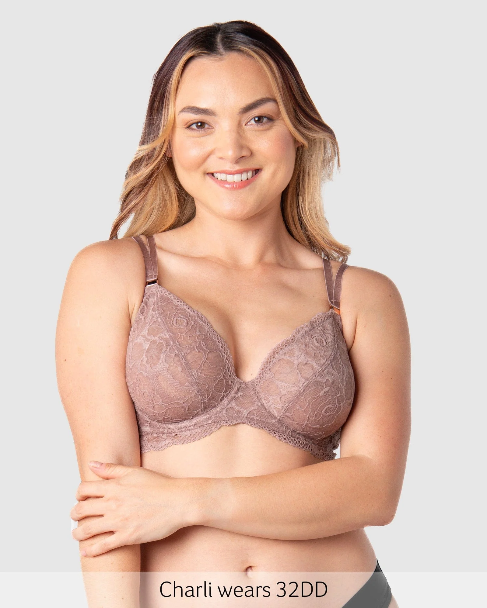 Heroine Plunge Nursing Bra - Mocha - Image 6