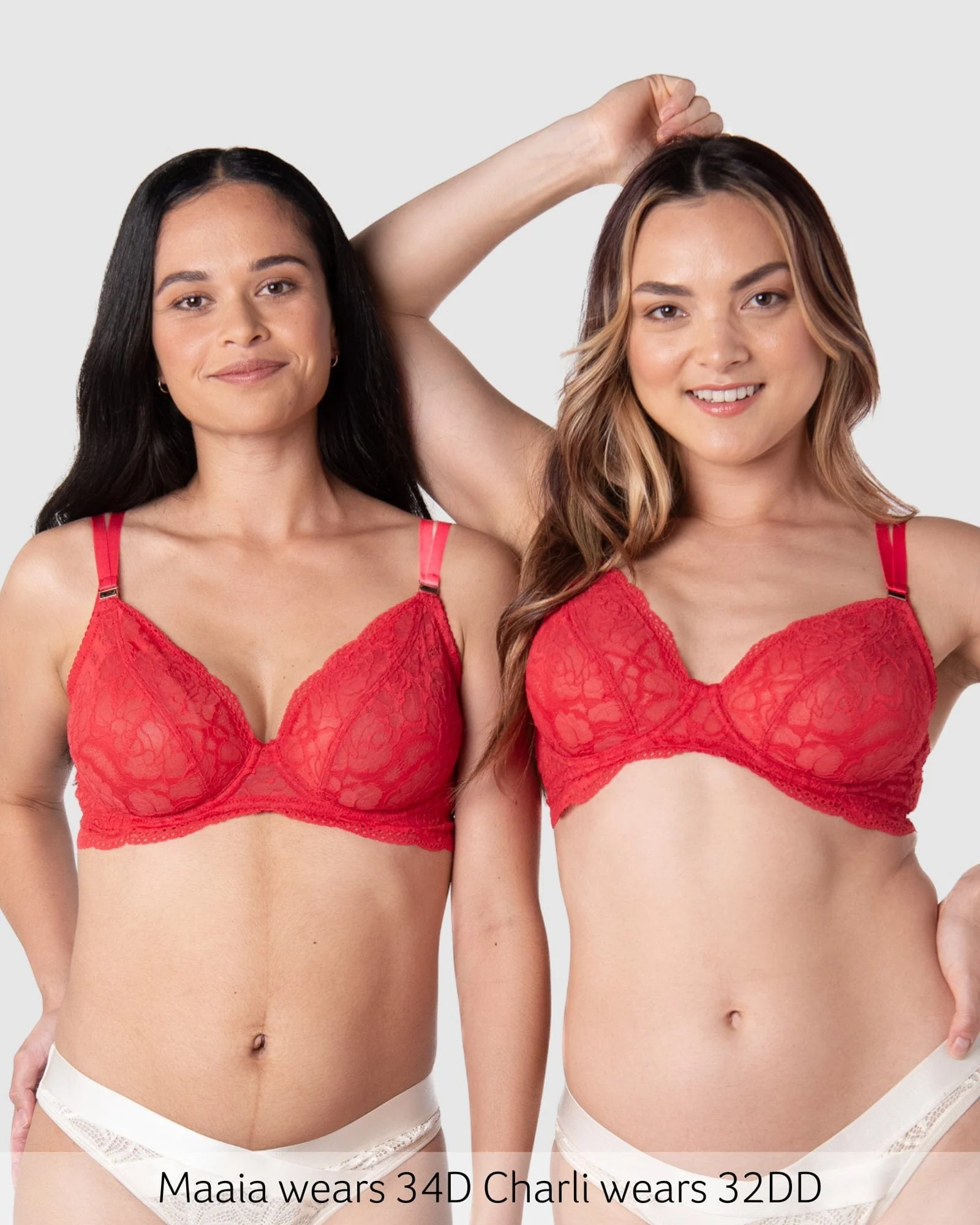 Heroine Plunge Nursing Bra - Scarlet Red - Image 7