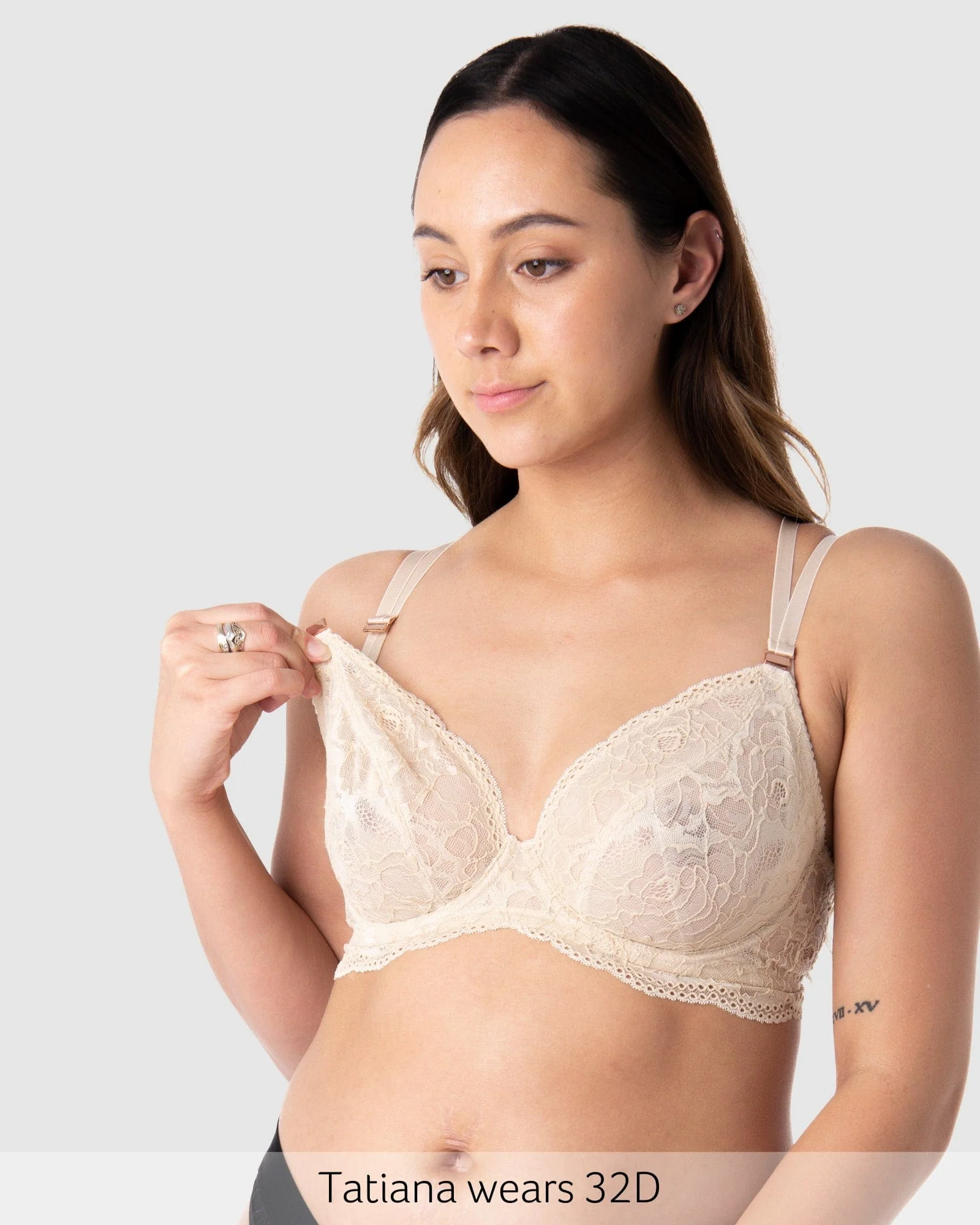 Heroine Plunge Nursing Bra - Sand - Image 3