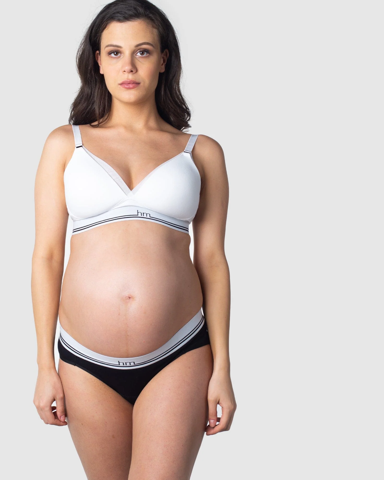 Icon Cotton T-shirt Nursing Bra - White - Image 6