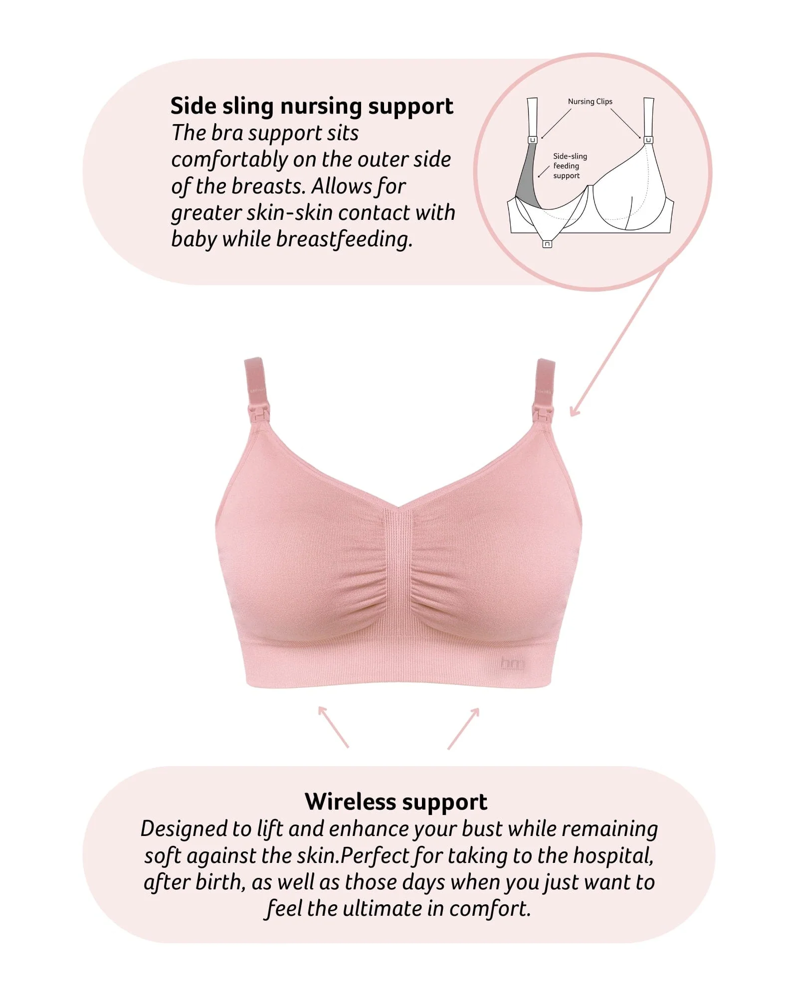 My Necessity FlexFit Nursing Bra - Blush Busty - Image 4
