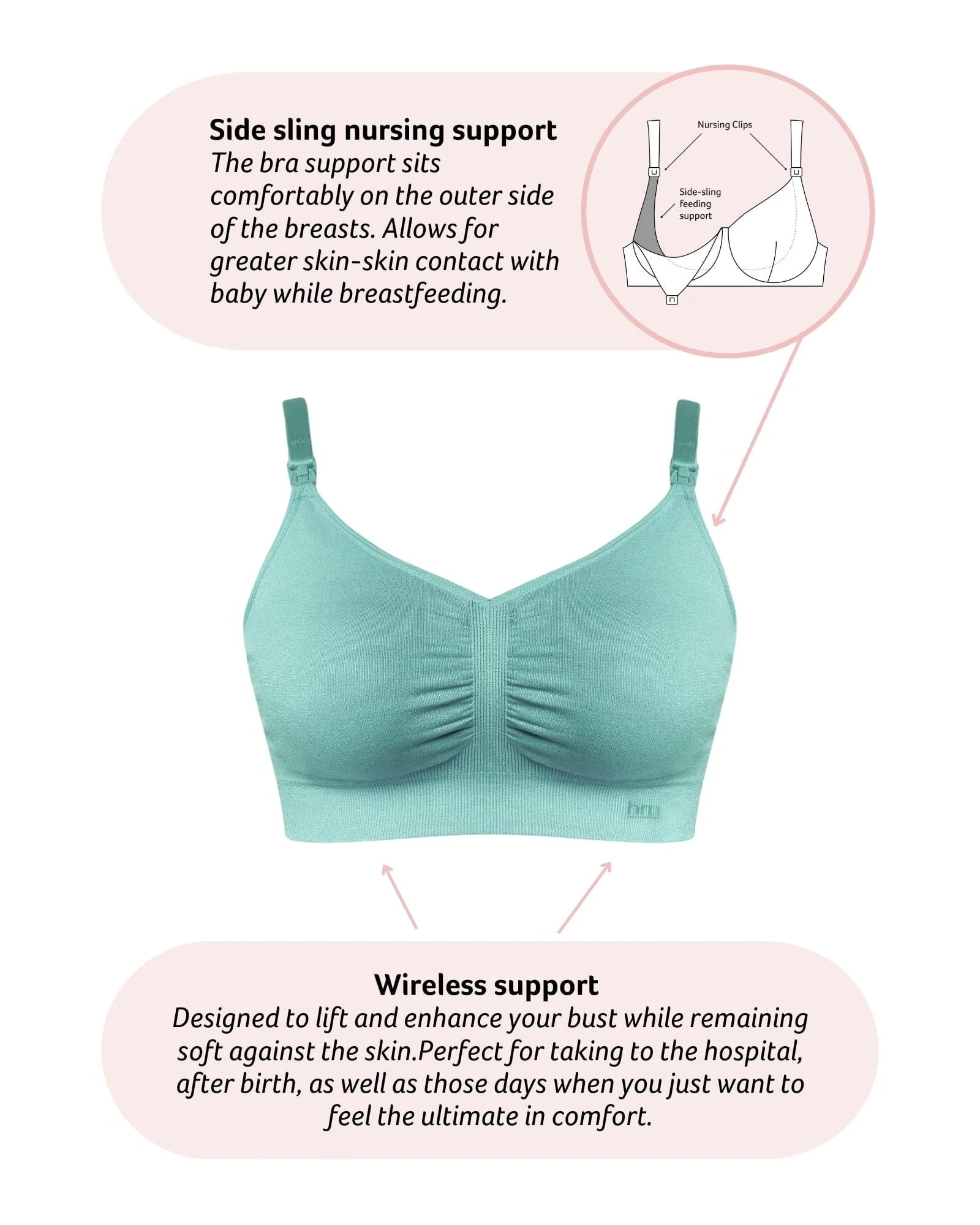 My Necessity FlexFit Nursing Bra - Jade Busty - Image 4