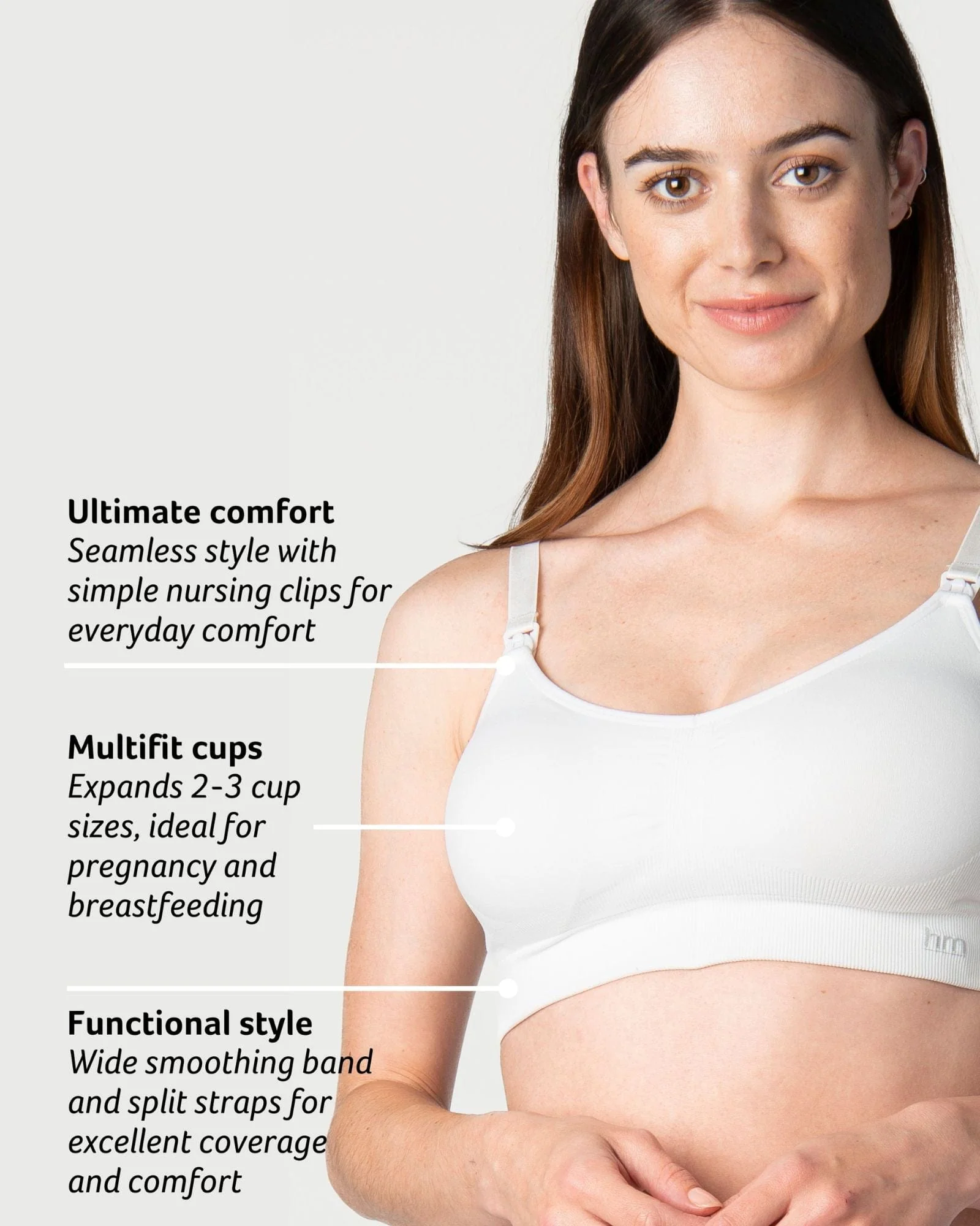 My Necessity White Multifit Regular - Wirefree - Image 4