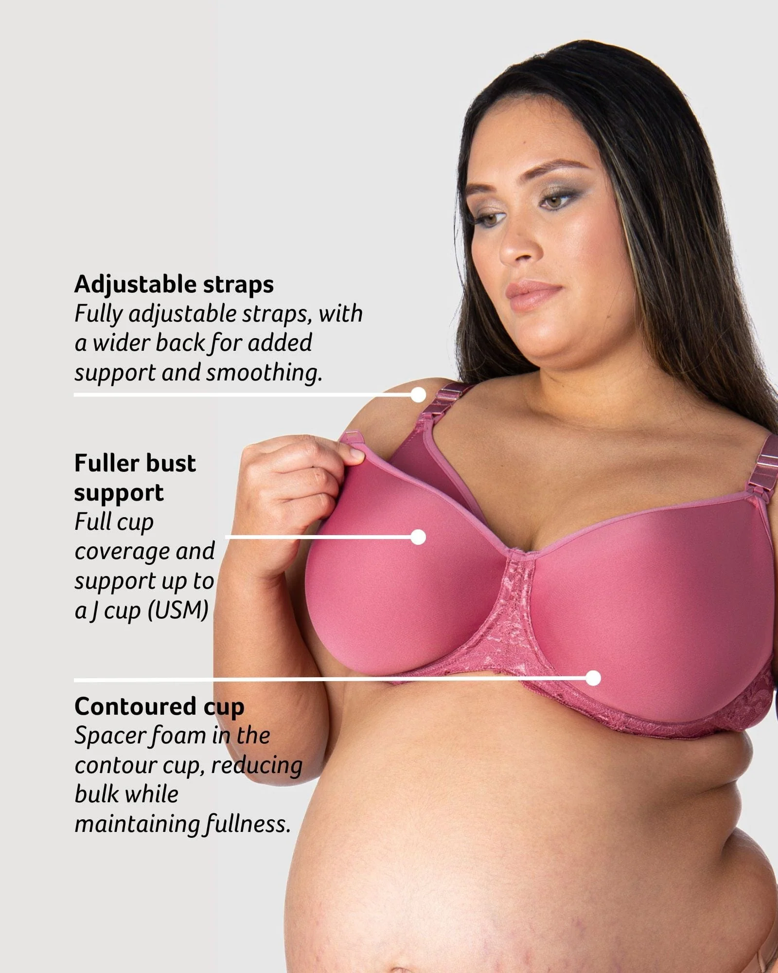 Obsession Rose Contour Nursing Bra - Flexi Underwire - Image 4