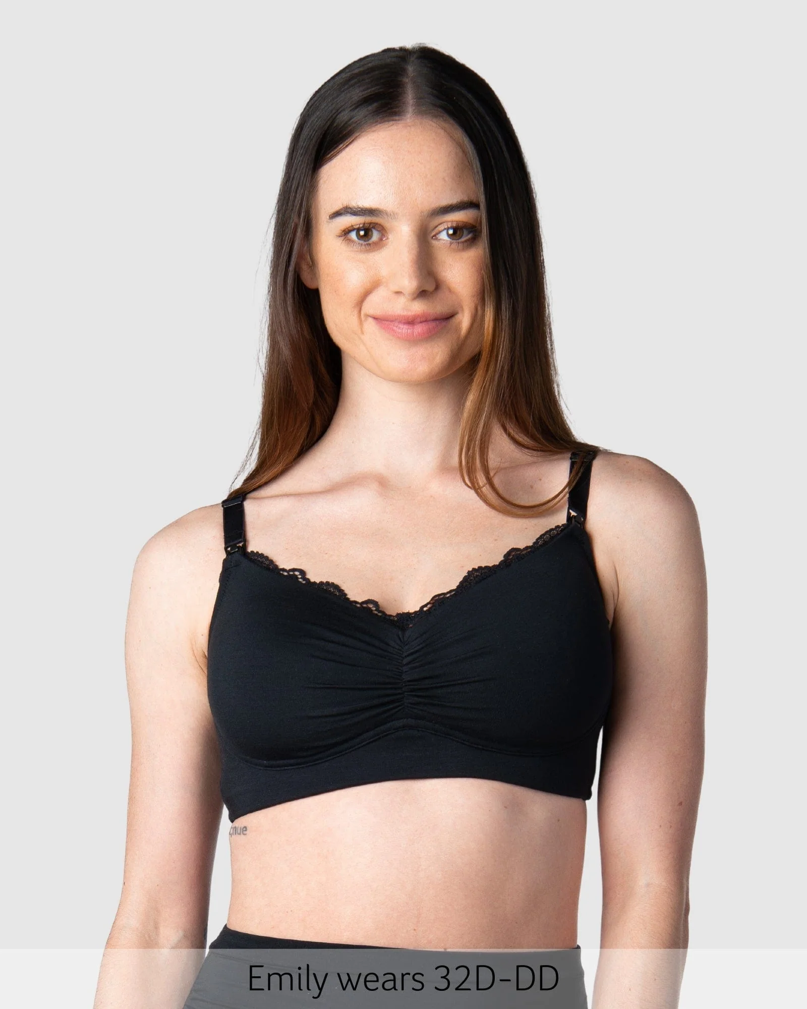 Serenity Bamboo Nursing Bra - Black - Image 2