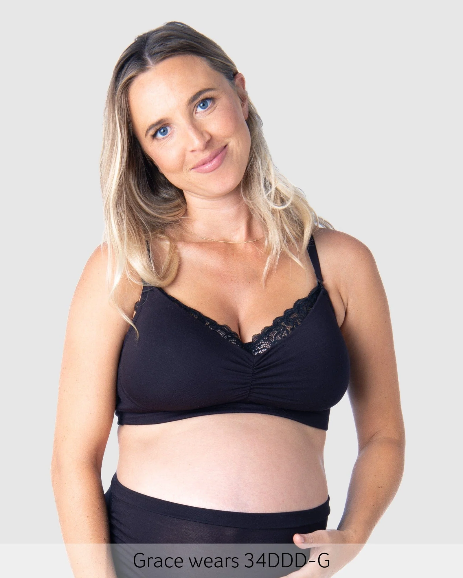 Serenity Bamboo Nursing Bra - Black - Image 3