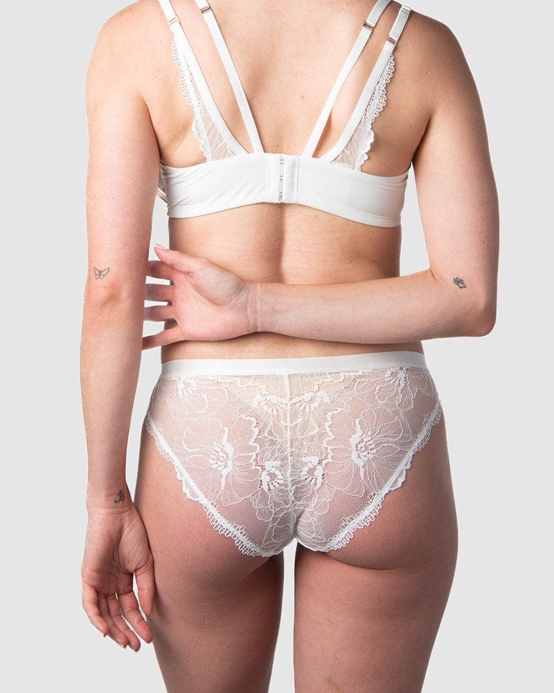 True Luxe Bikini Brief - White - Image 3