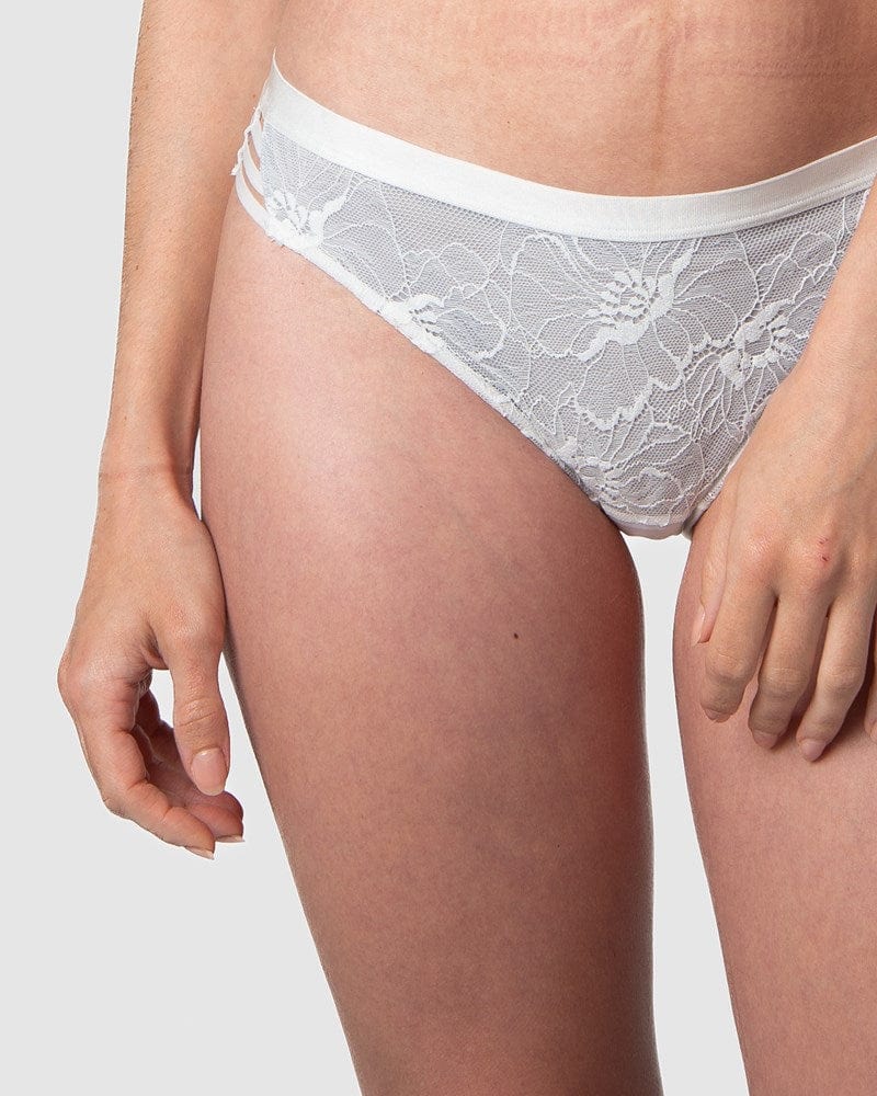 True Luxe Bikini Brief - White - Image 4