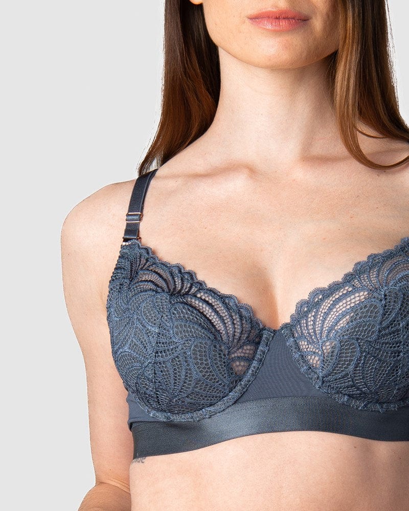 Warrior Demi Nursing Bra - Slate - Image 3